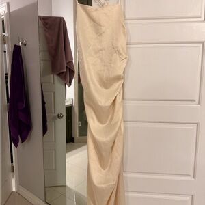 Elegant Cream Maxi Dress